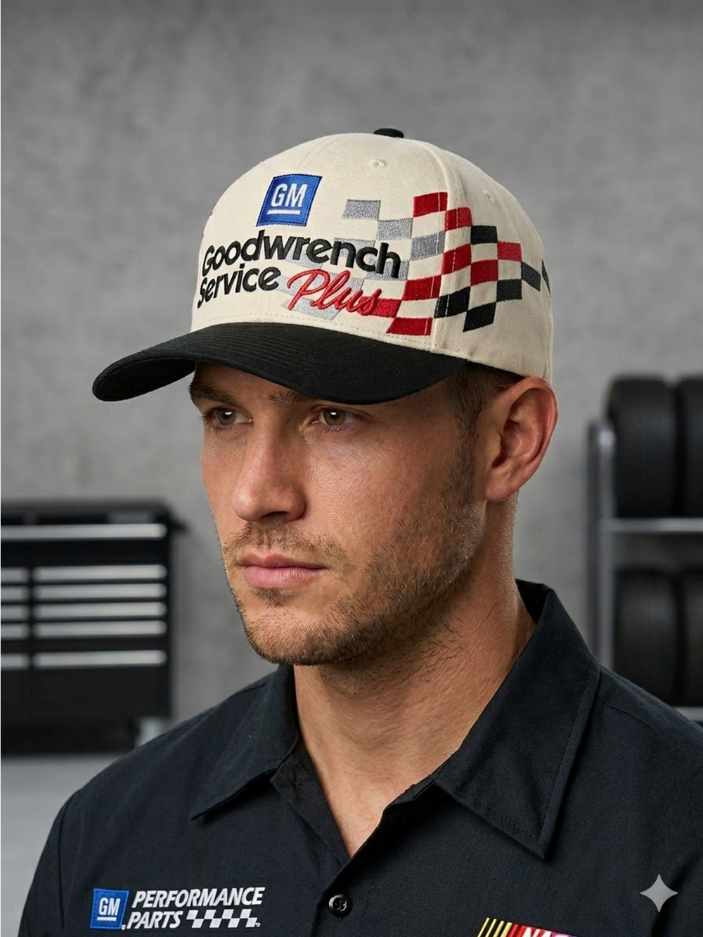 Dale Earnhardt 3 GM Goodwrench Service Plus Hat Vintage Lee Sport Snapback Cap